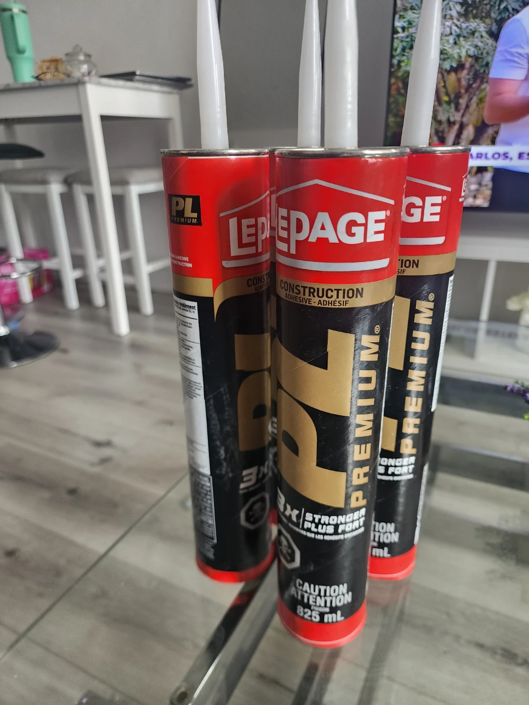 LePage PL Premium Construction Adhesive - 3 x 825 mL Tubes - photo 2