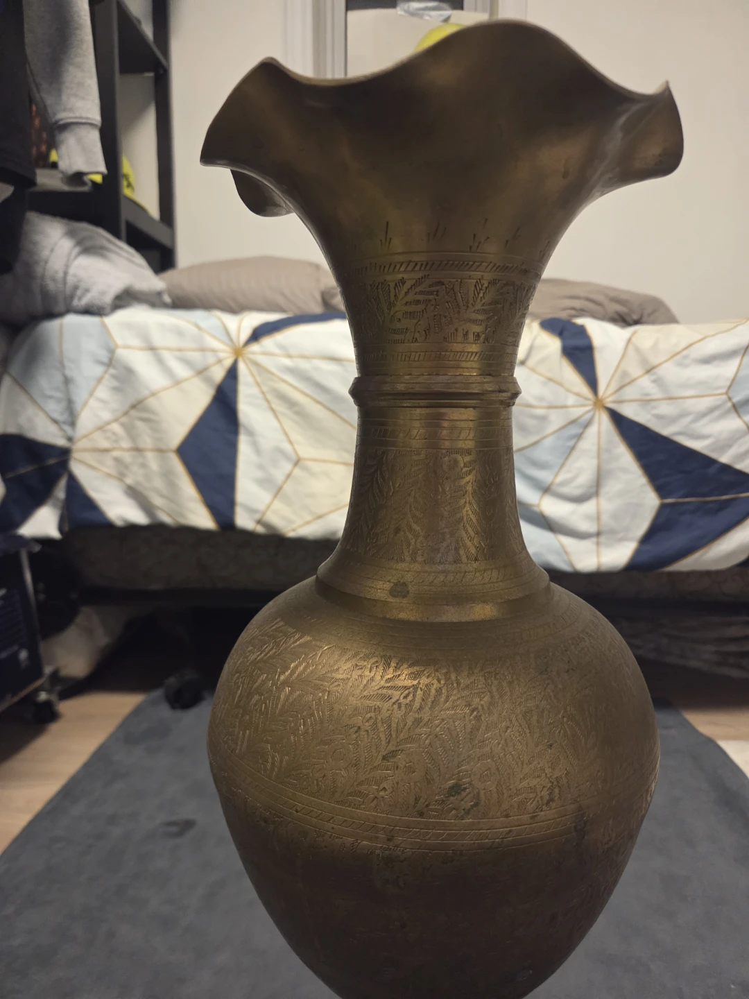 Antique Indian Brass Vase - photo 2