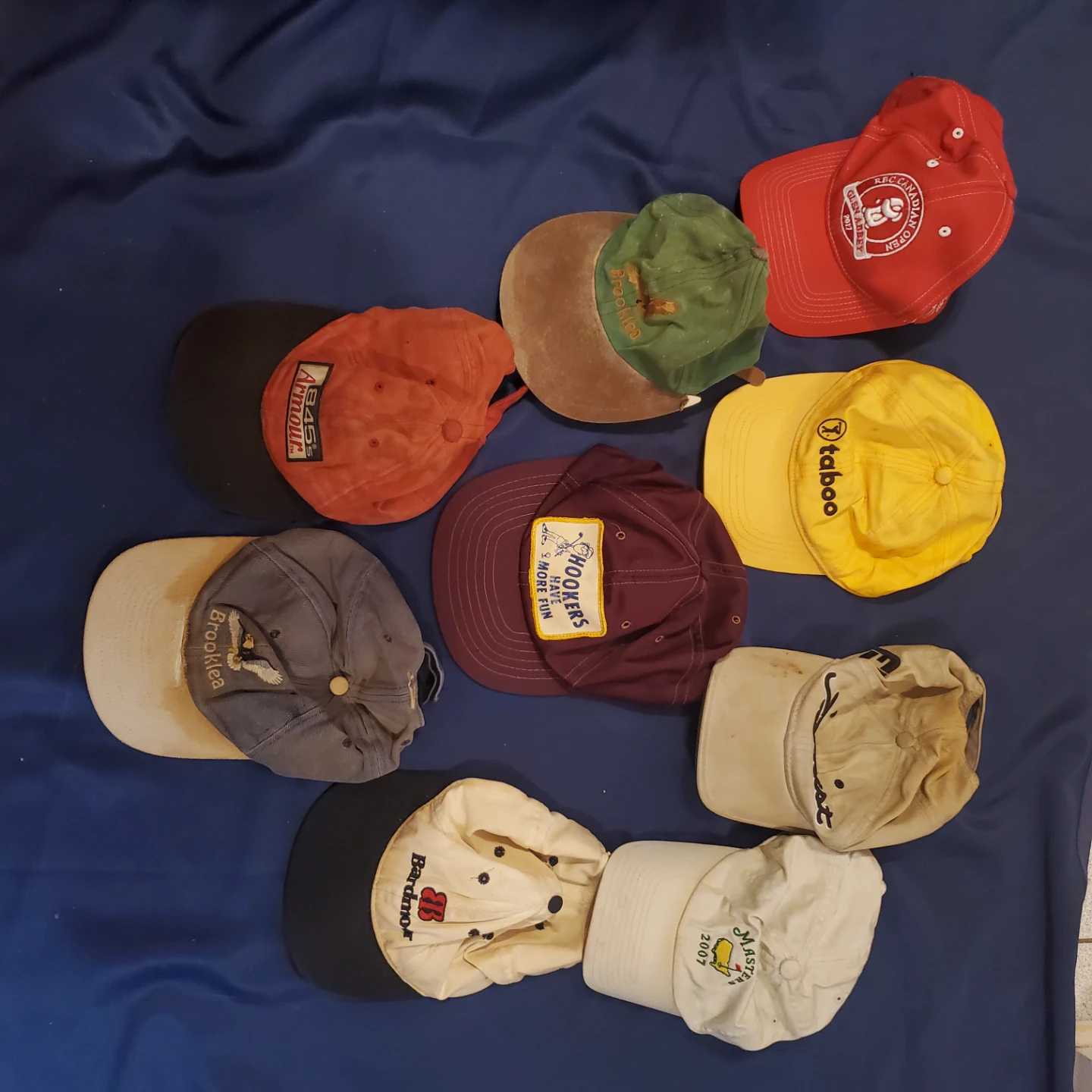 Baseball Caps Collection golf themed