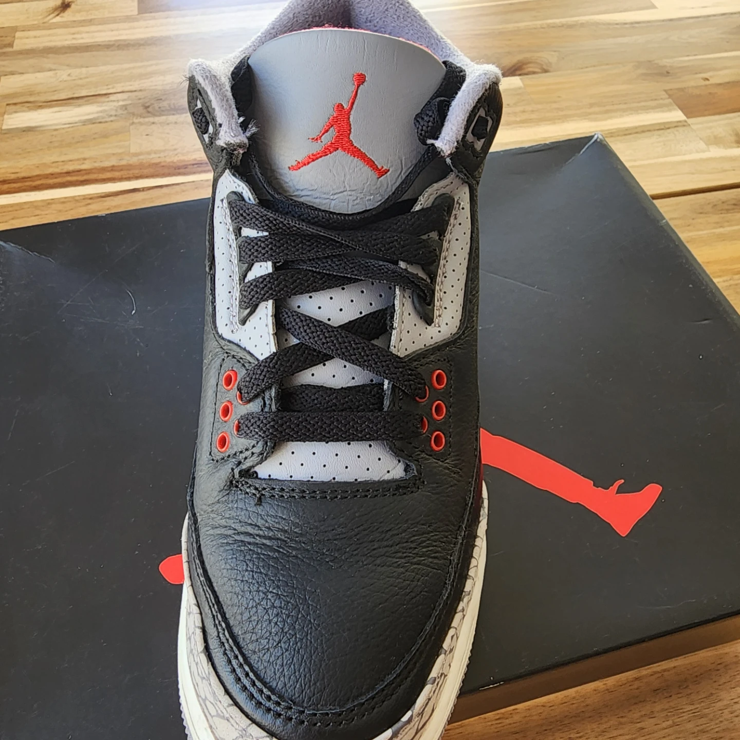 Nike Air Jordan 3 Retro "Black Cement" Sneakers - photo 3
