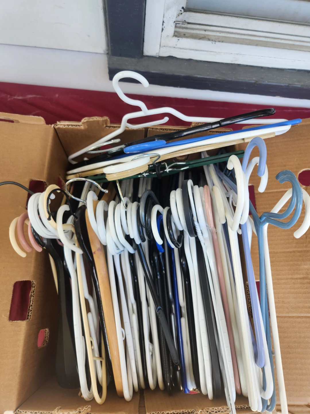 Assorted Clothes Hangers - Plastic and Wood
