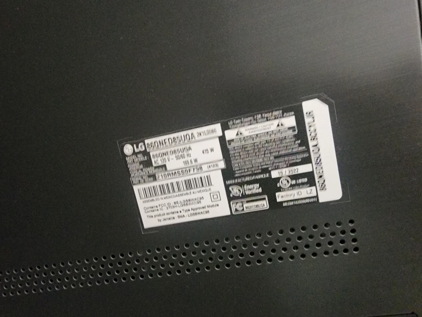 LG 86” QNED MiniLED 4K Smart TV – 86QNED85UQA - photo 2