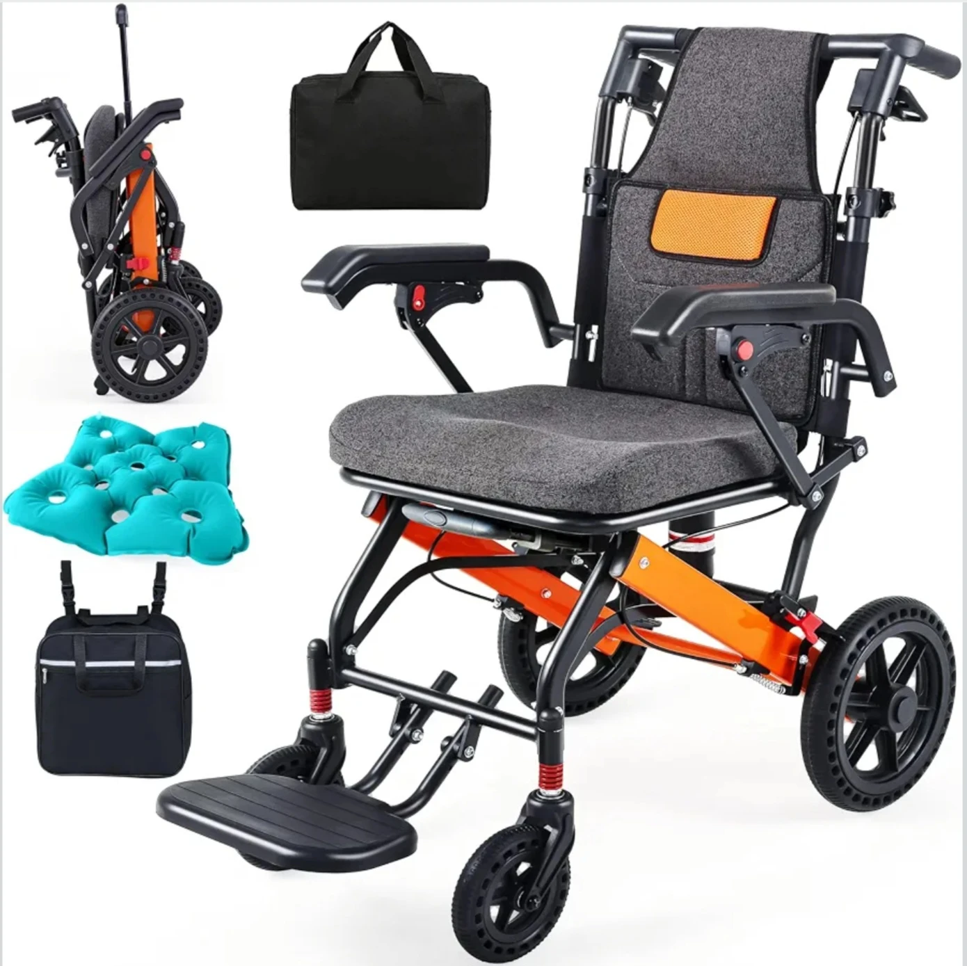 Super Lightweight Portable Transit Travel Wheelchair