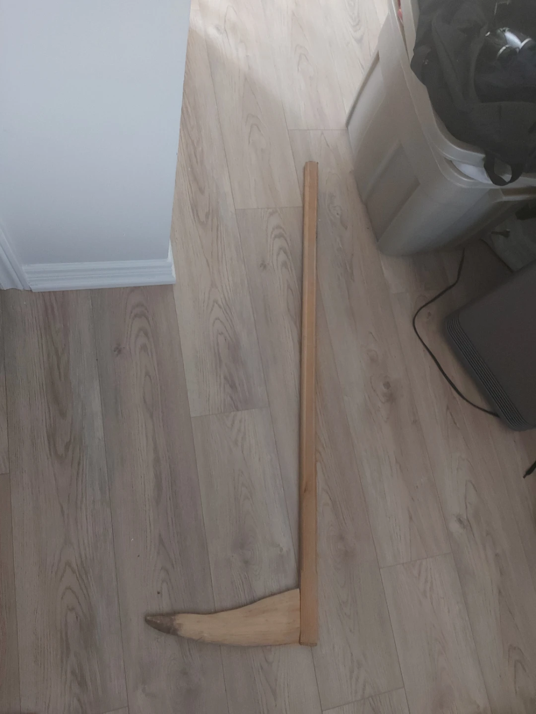Natural Wood Decorative Scythe