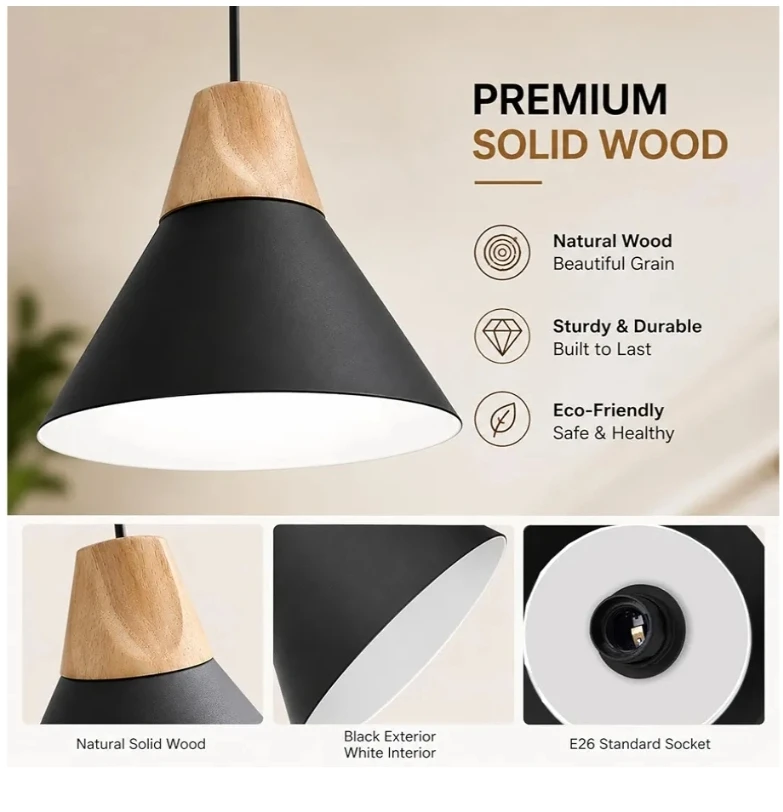 New 2 Pk Modern Pendant Light Fixture - photo 2