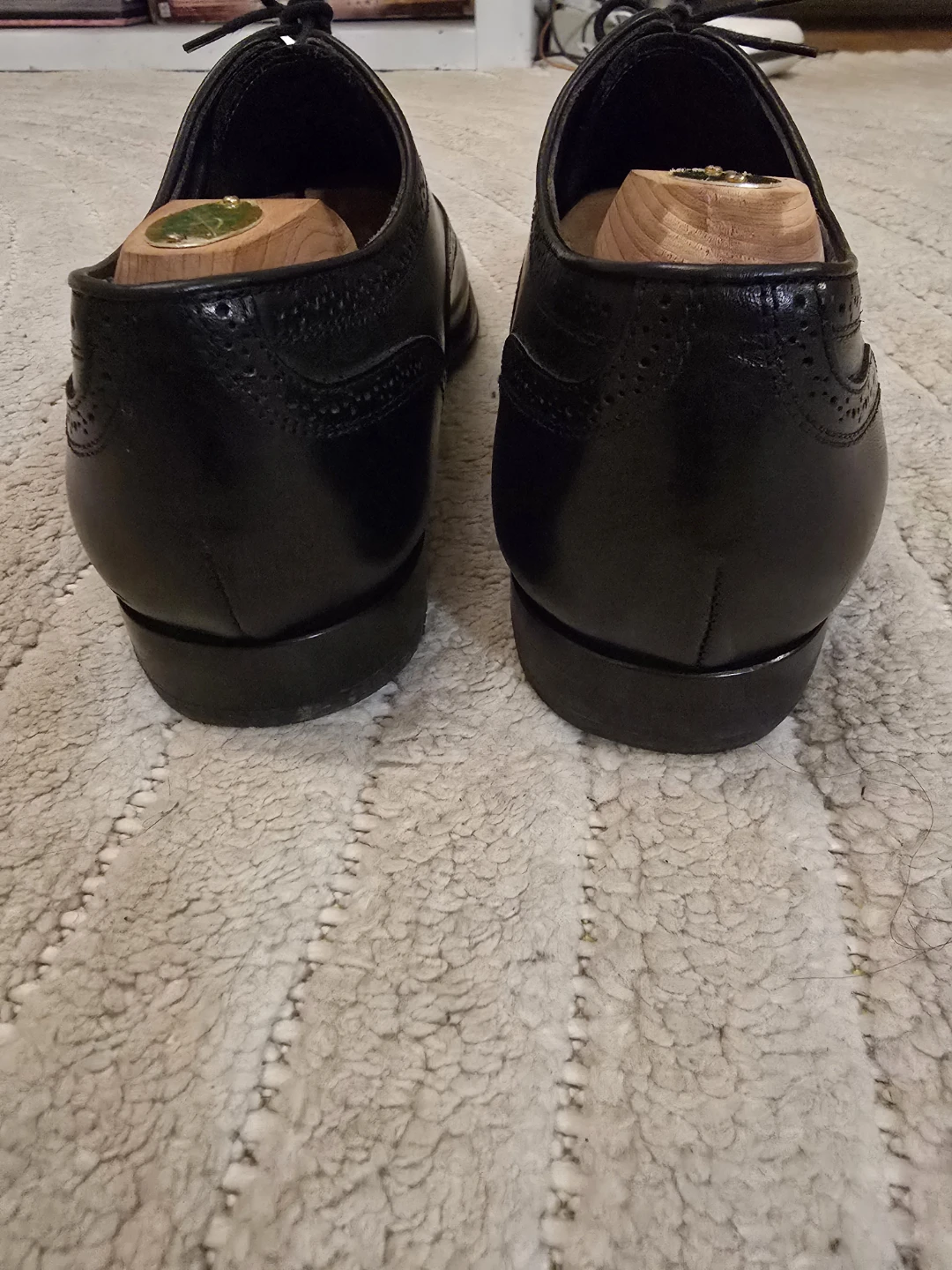 Size 9.5 black leather dress shoes to boot new york - photo 2