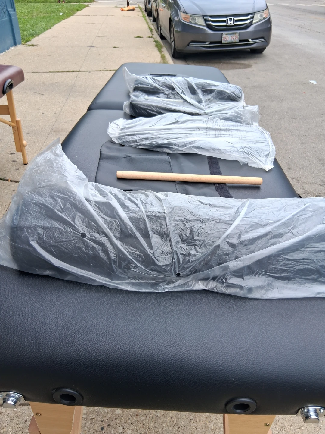 Black message table like new