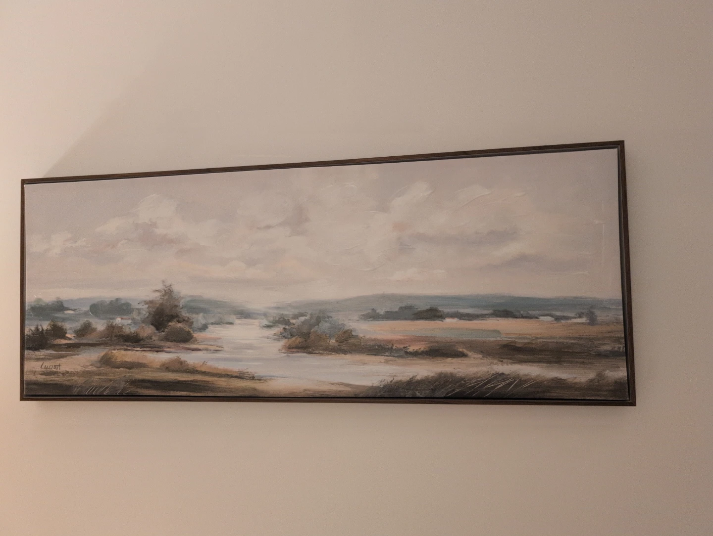 Textured canvas wall art 49"x19" - photo 2