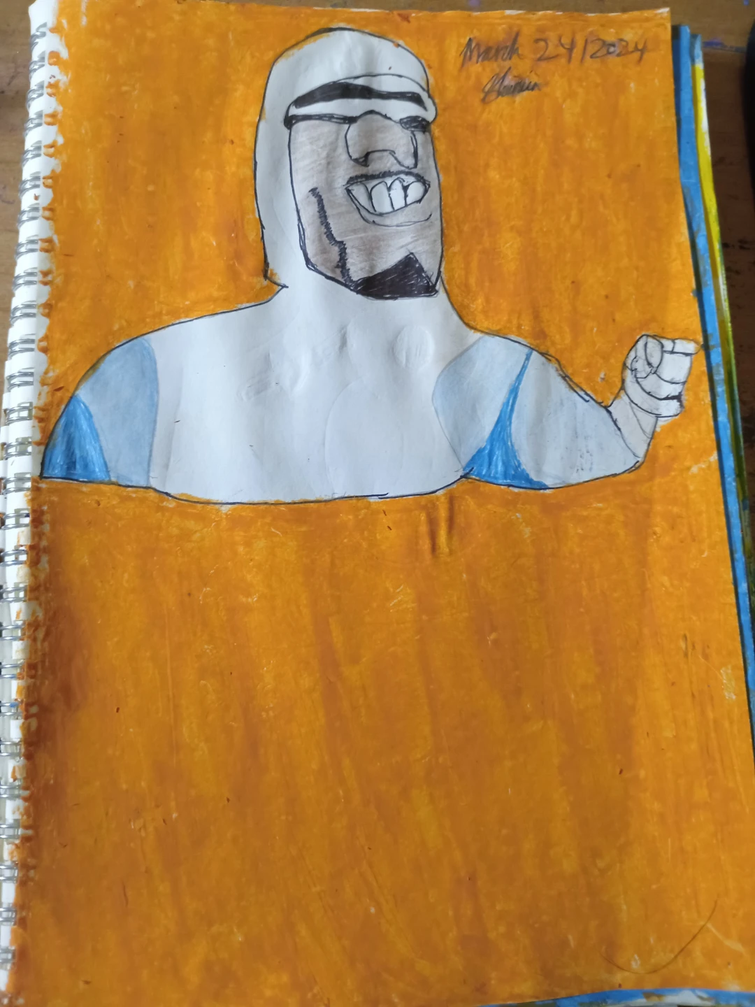 ICEMAN WITH ORANGE BACKGROUND BY CUSTOM ARTIST SHERWIN - photo 4
