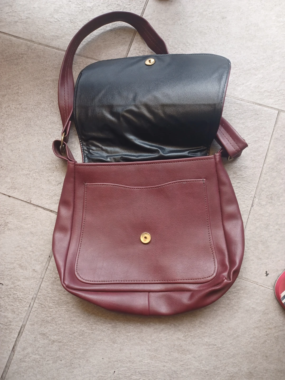 Maroon Crossbody Shoulder Bag - photo 3