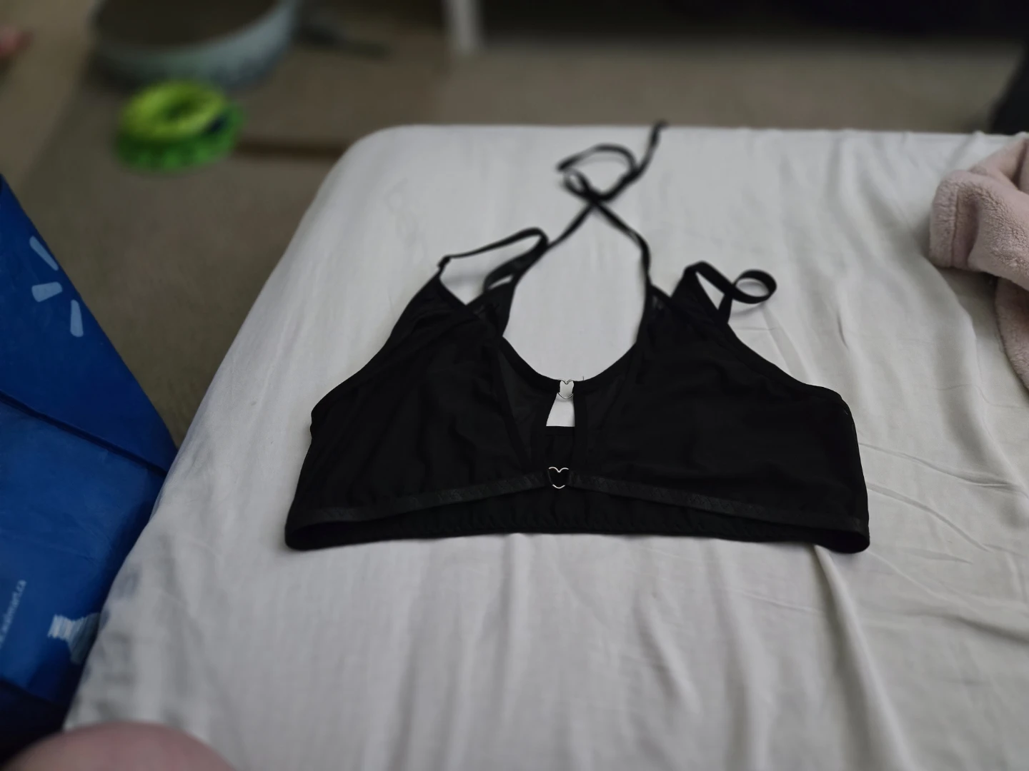 Black Halter Bra 3XL