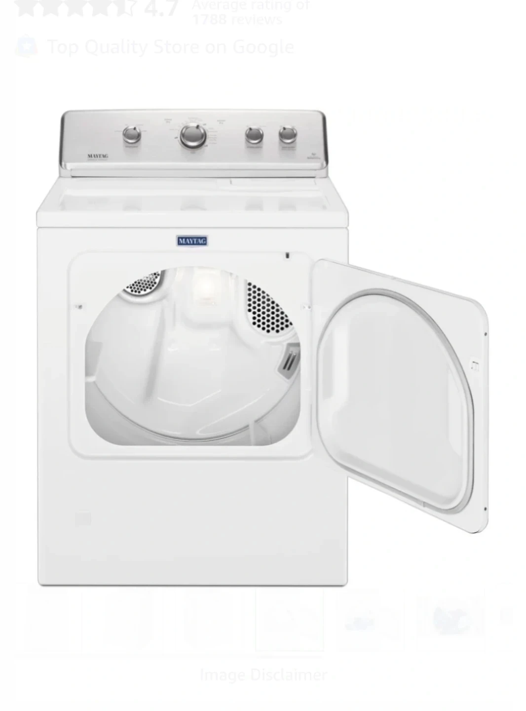 Maytag White Electric Dryer - photo 4
