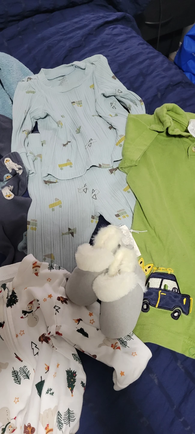 Pekkle and Carters Baby Clothing Set 9 Months - photo 3
