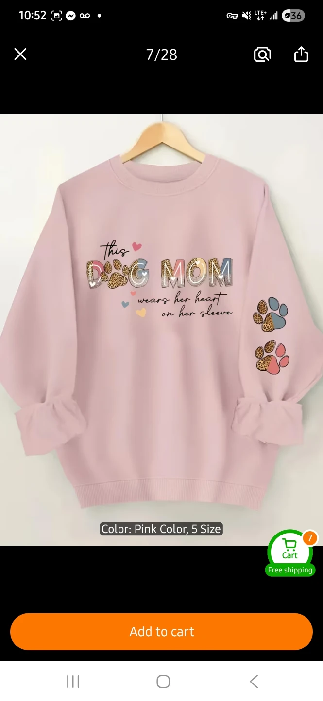 NEW This Dog Mom Graphic Sweatshirt 🐶 - photo 3