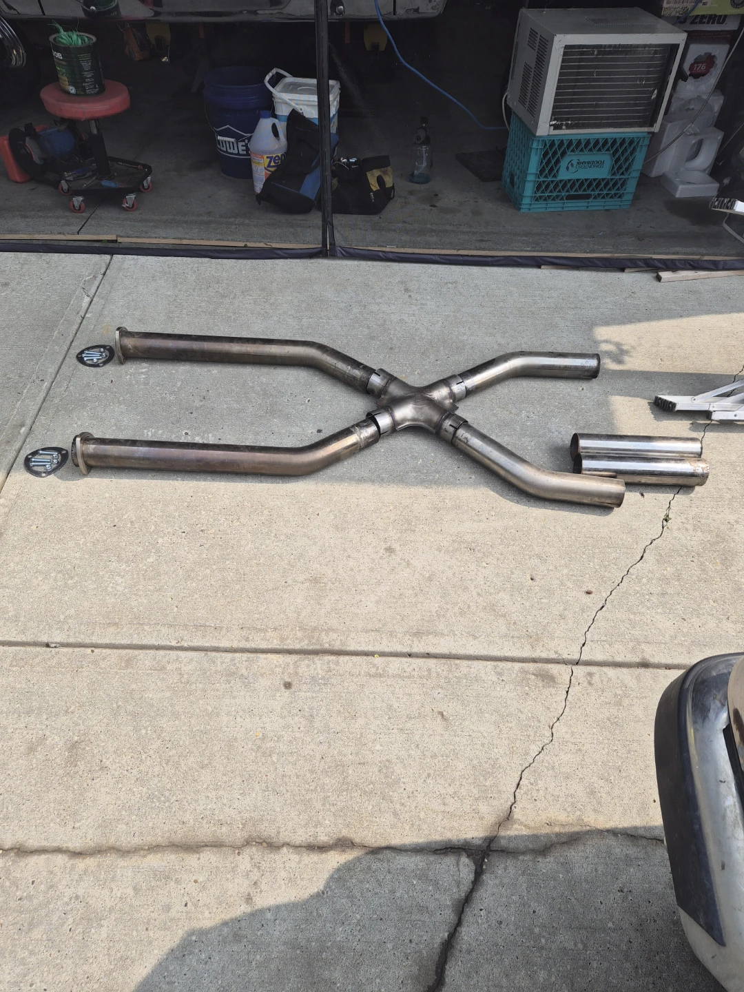 3" Stainless Steel Exhaust wit X-pipe - photo 2