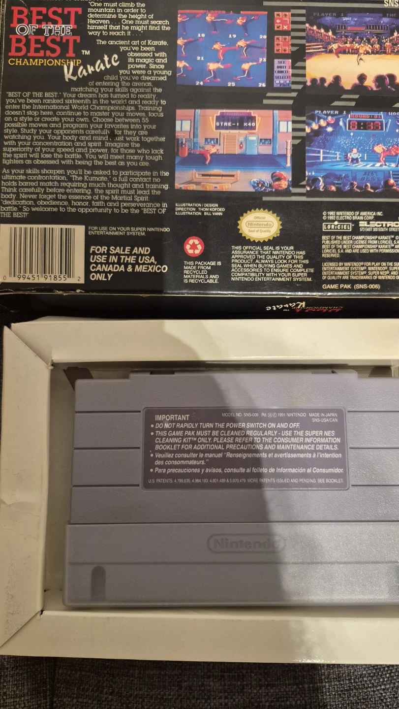 Best of the Best Karate Super Nintendo Game - photo 3