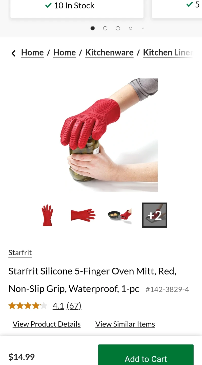 Starfrit Silicone Oven Mitts - photo 5