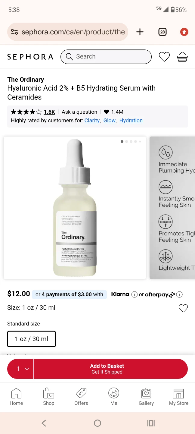 New! The Ordinary Hyaluronic Acid +Hydrating Serum (3 x 15mL) - photo 2