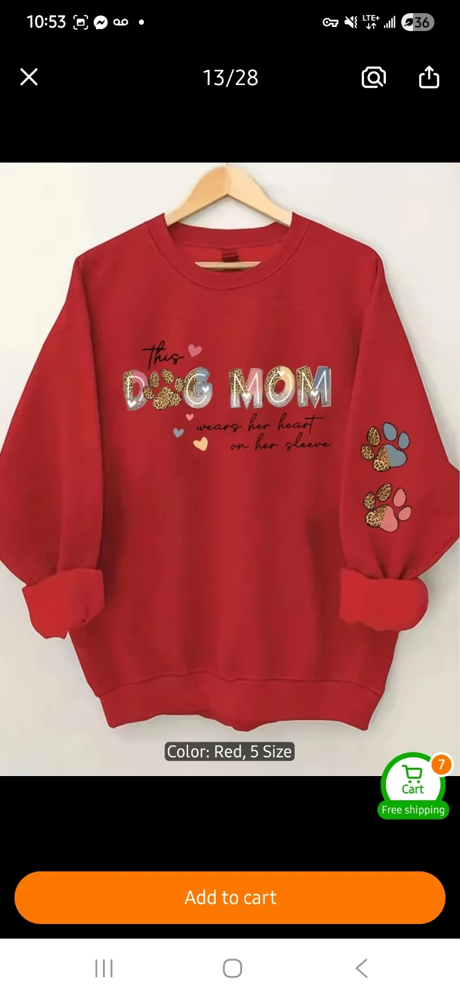 NEW This Dog Mom Graphic Sweatshirt 🐶 - photo 5