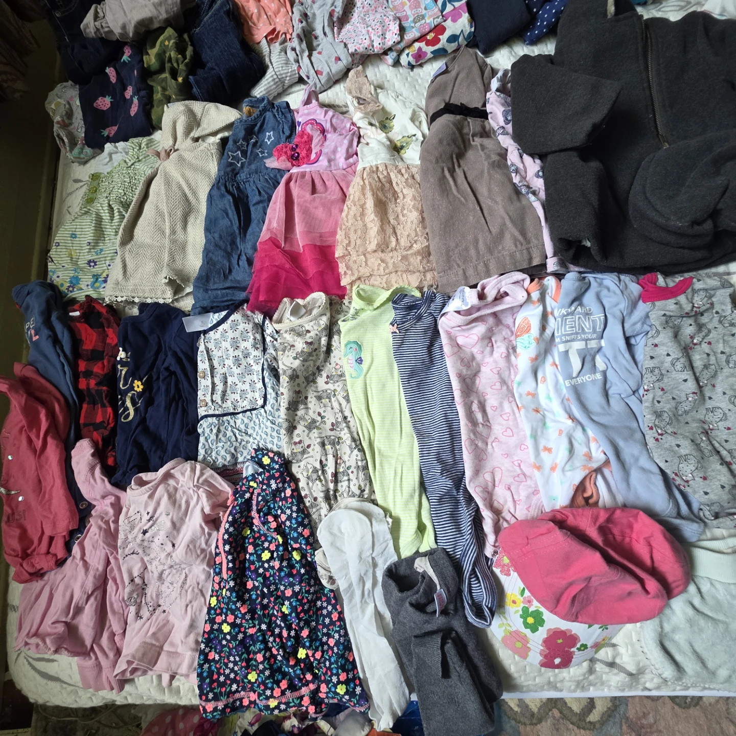 Large lot baby girl 12 month 80 pieces for 50