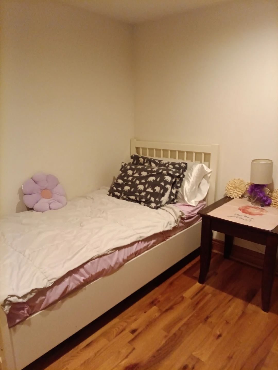 Twin mattress & frame with headboard