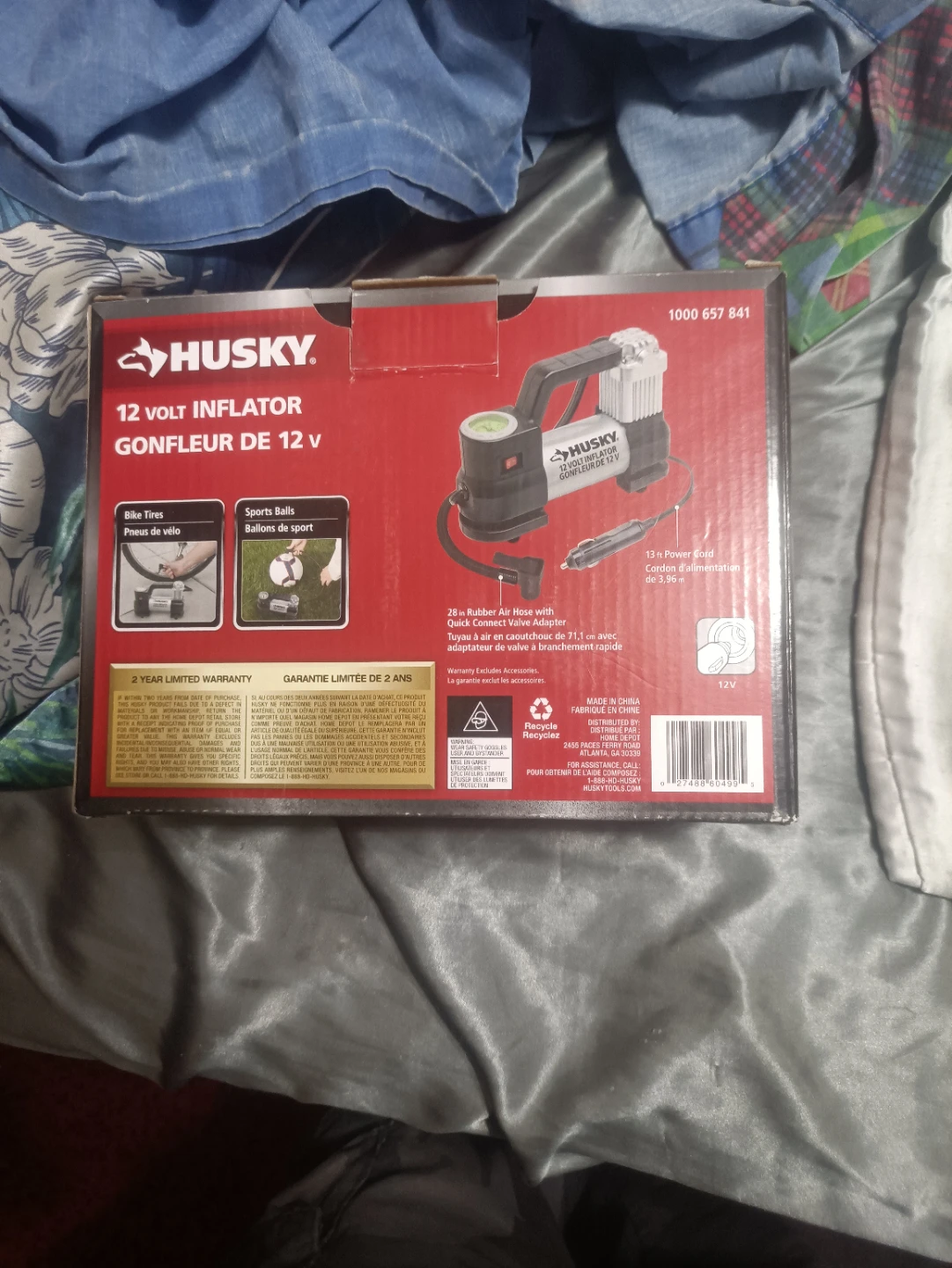 husky 12v inflator for vehicle