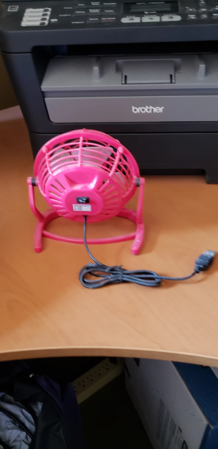 Pink USB Desk Fan - photo 3