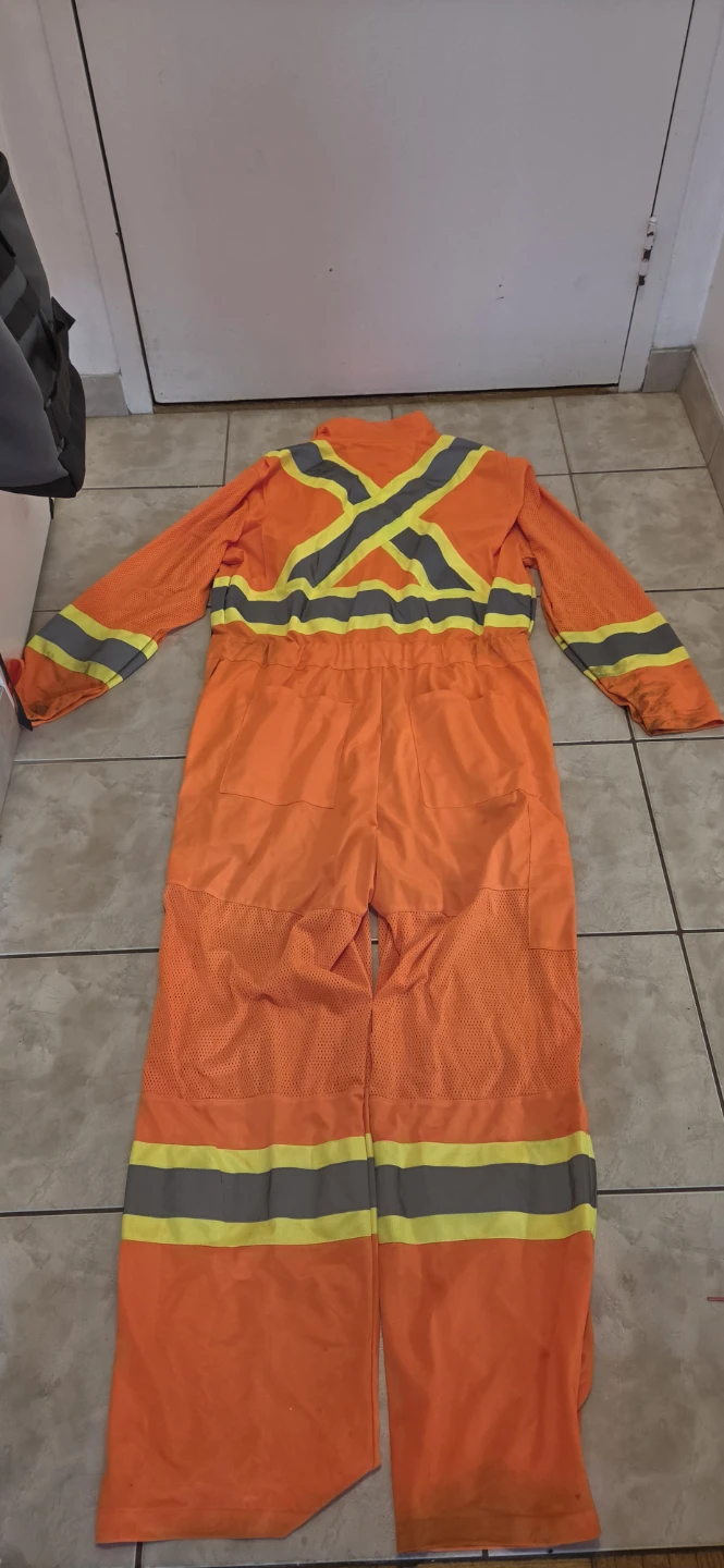 Orange High-Visibility Work Coveralls - photo 2