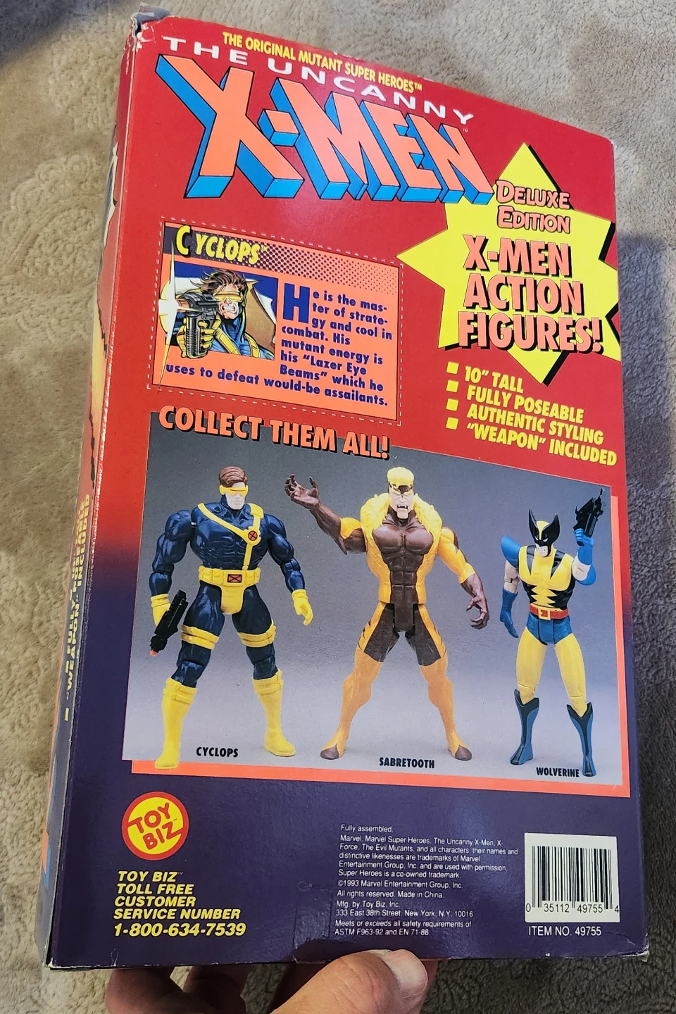 The Uncanny X-Men Deluxe Edition Cyclops Action Figure - photo 3