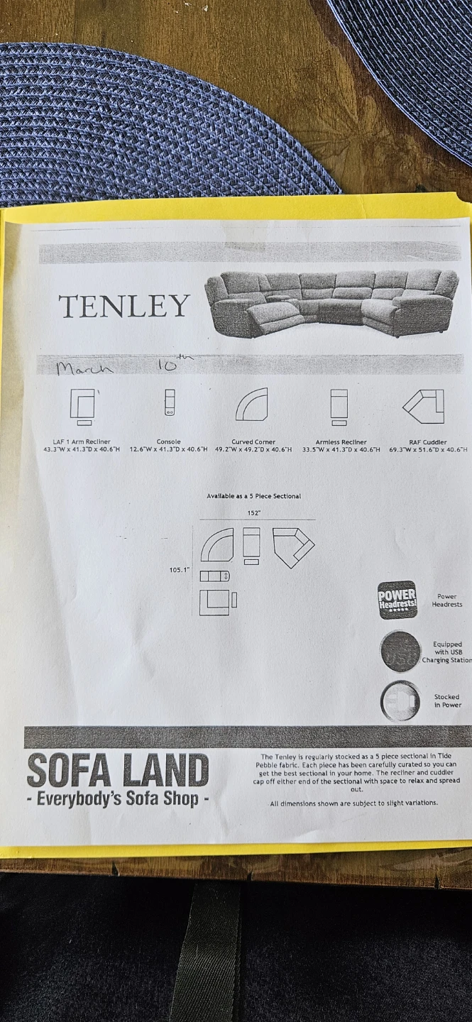 Sofa Land Tenley Sectional Sofa - photo 2