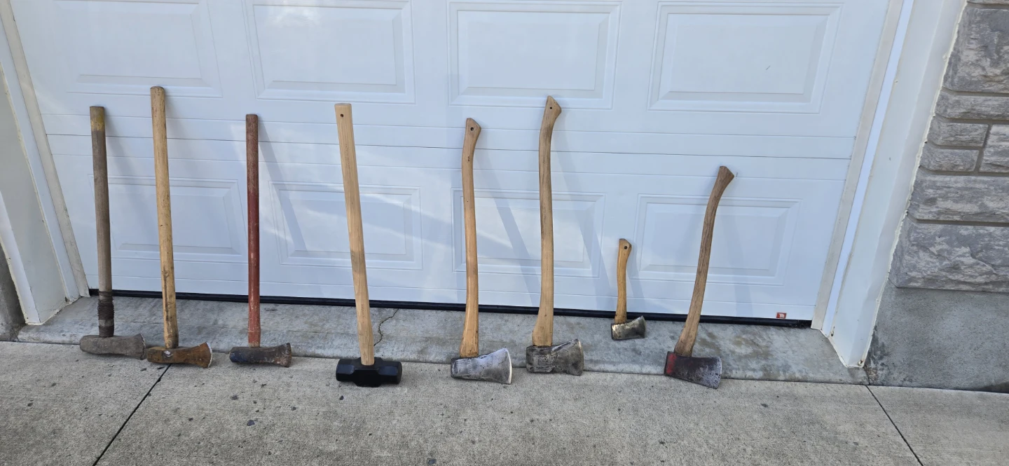 Assorted Axes, Sledgehammers, Rakes, and Forks - photo 2