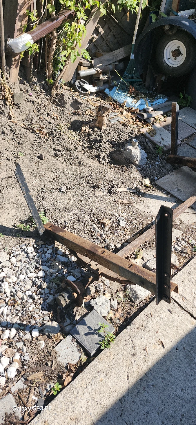 working condition Metal Trailer Frame with Axle hub leaf springs - photo 4