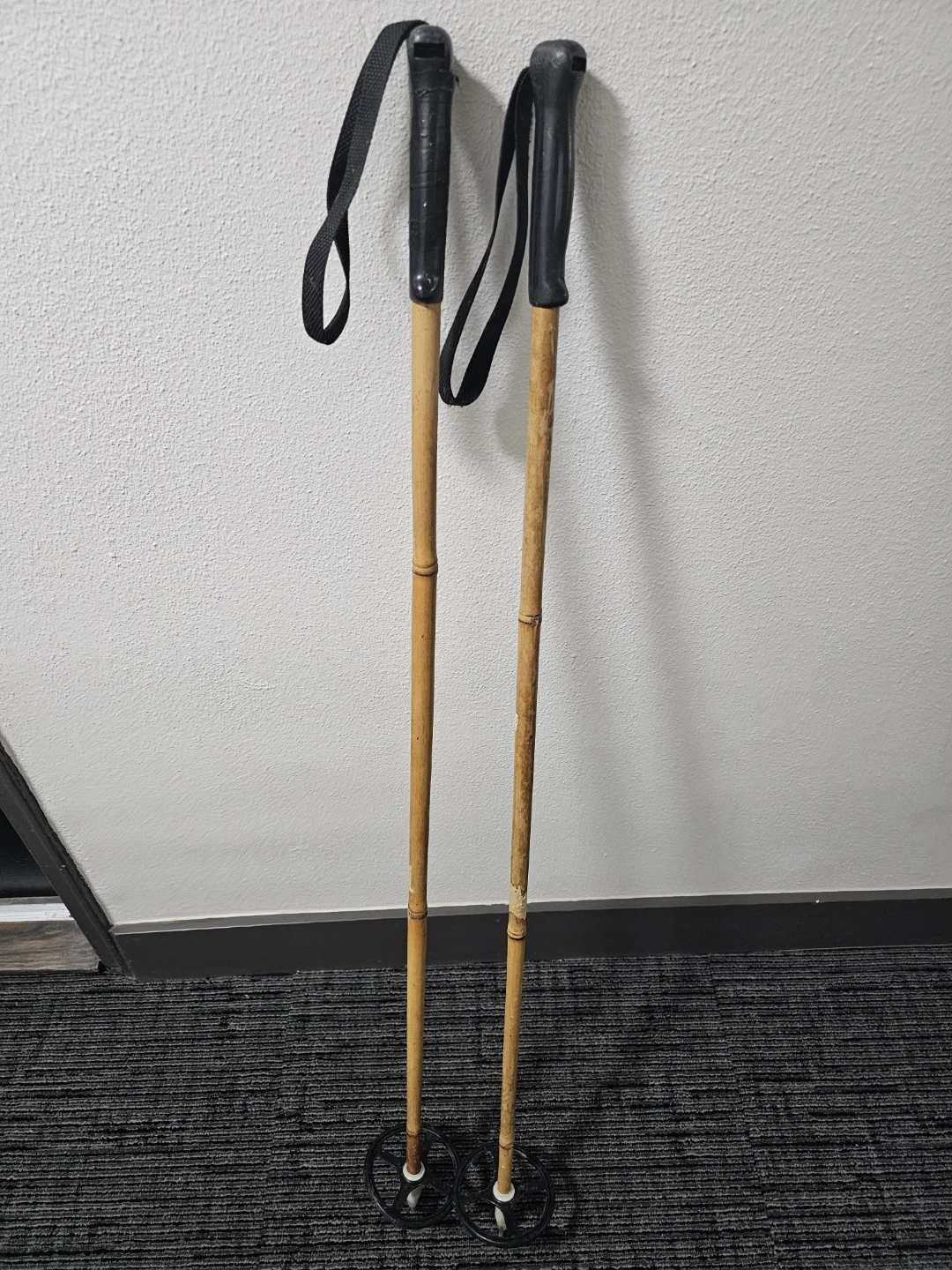 Vintage Bamboo Ski Poles