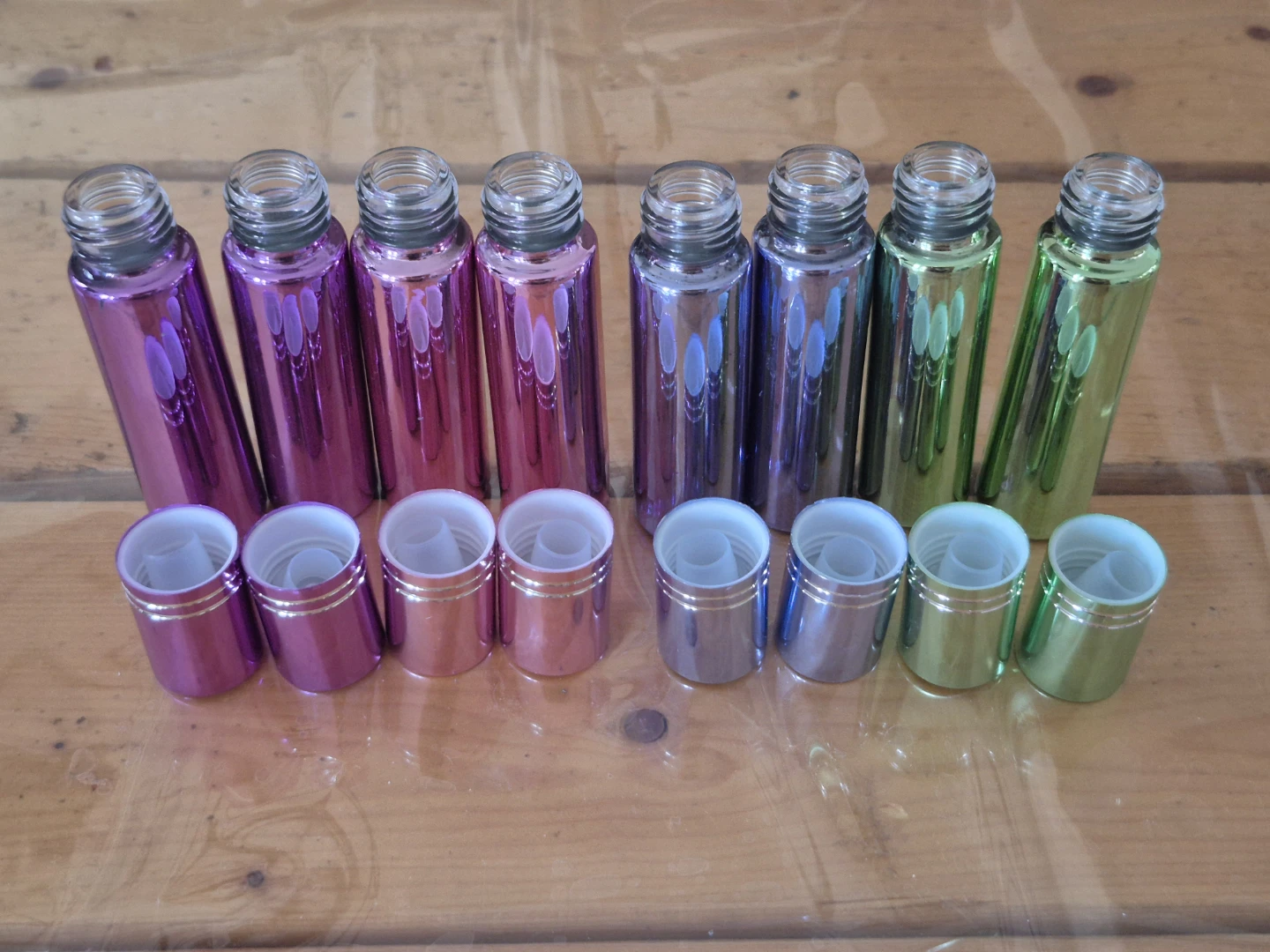 Lot of 8 Roll on Bottles with Caps - photo 2