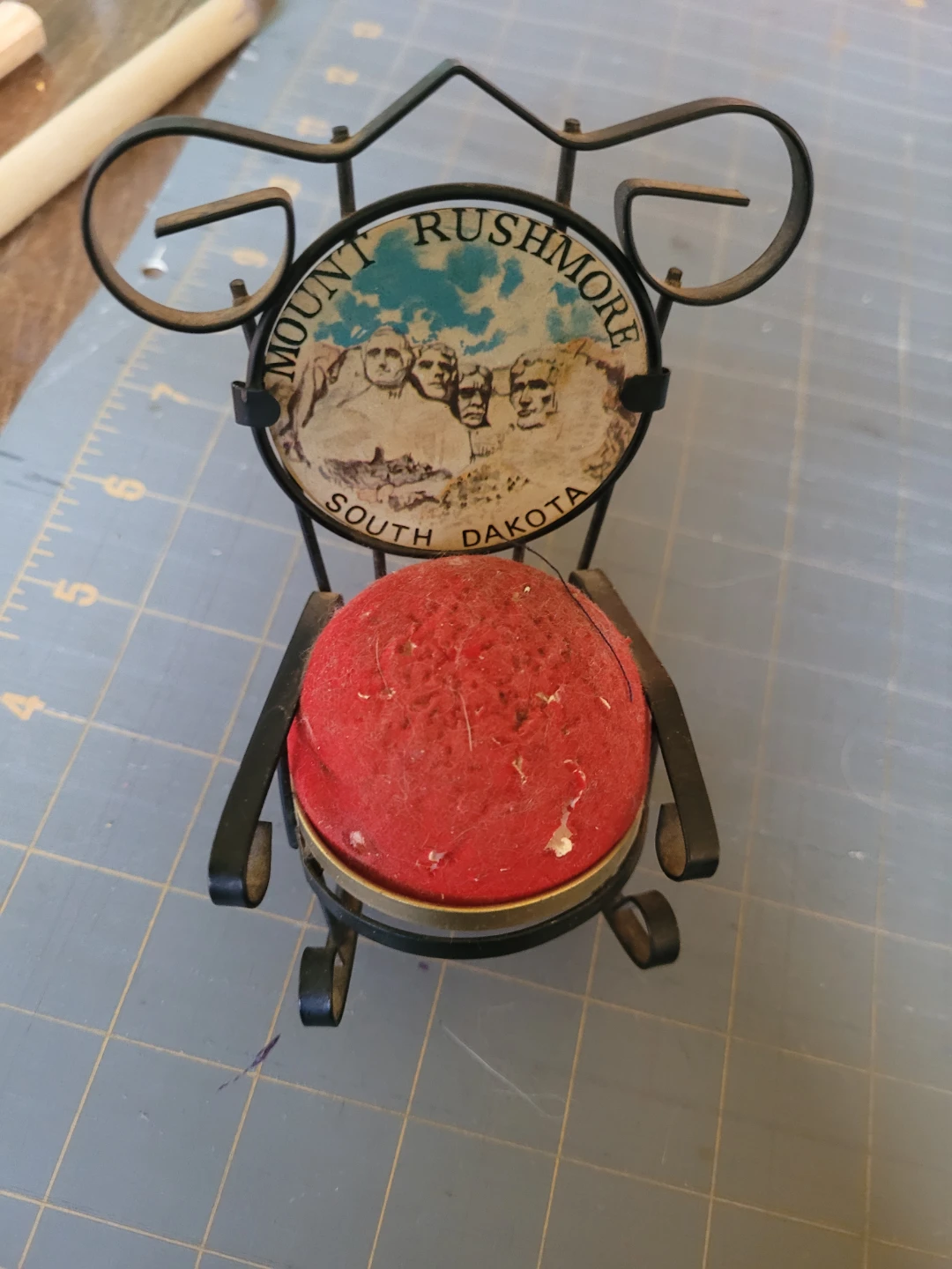 Mount Rushmore Pincushion Holder