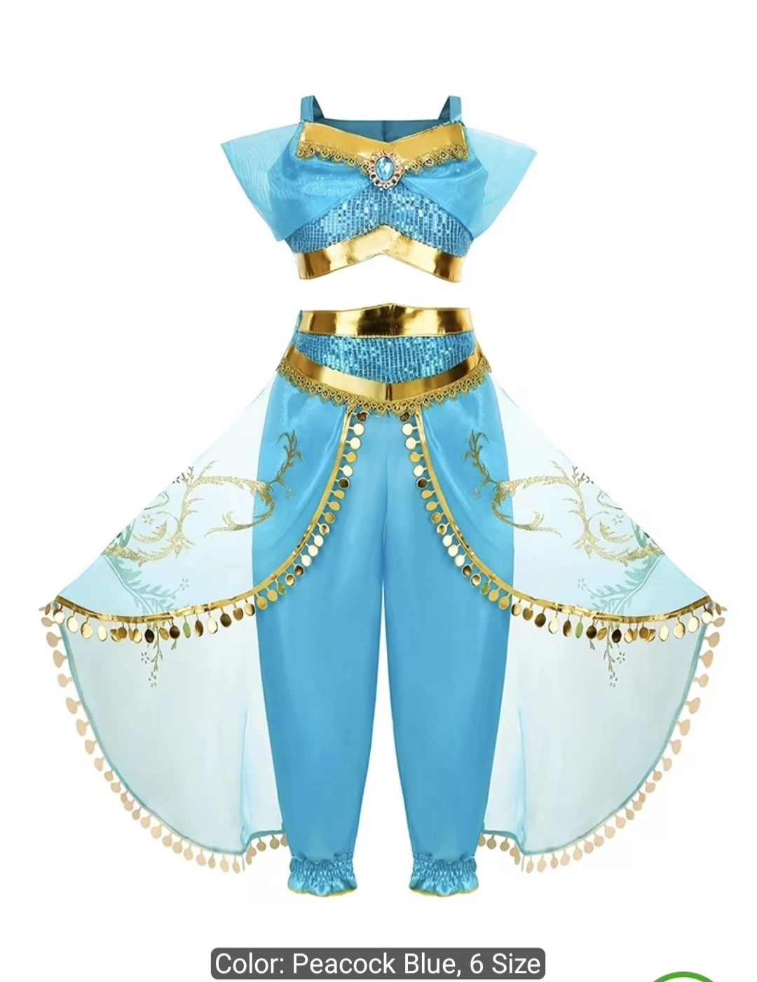 Halloween kids costume, Princess (Jasmine)