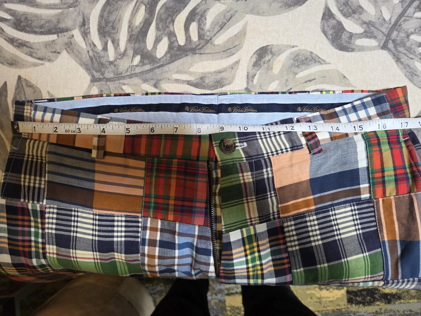 Mens Brooks Brothers Madras Cotton Pants - photo 5