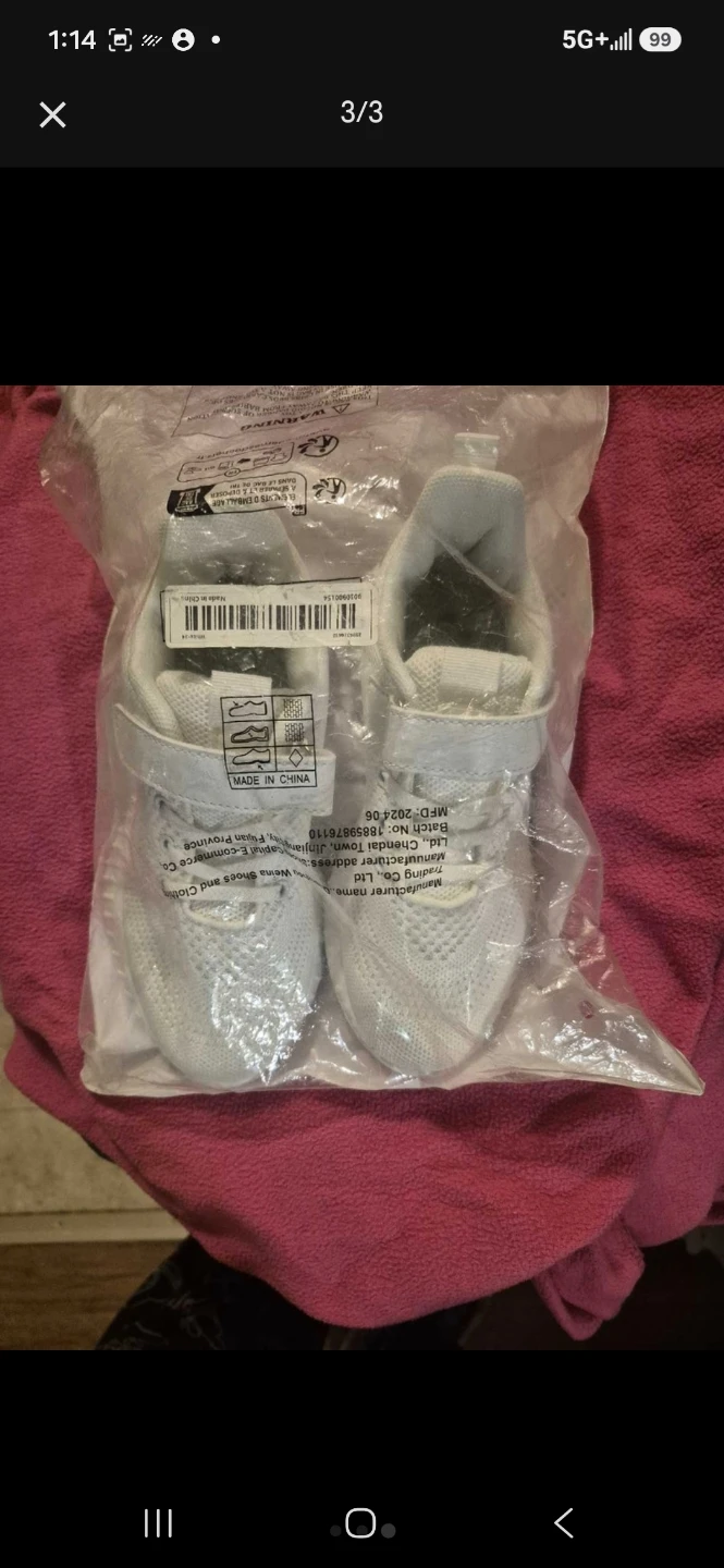 White Athletic Shoes size 6