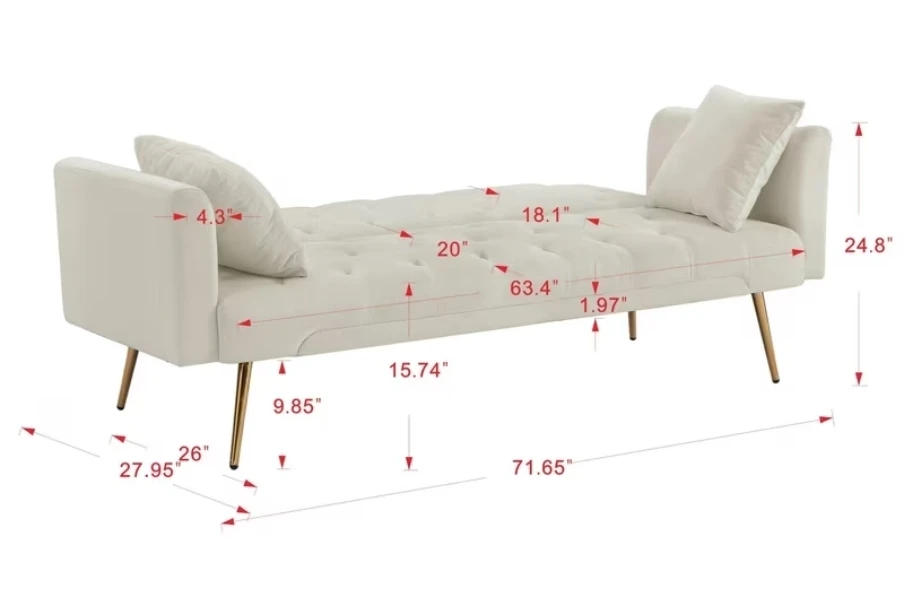 sofa for sale with 4 free pillows - photo 2