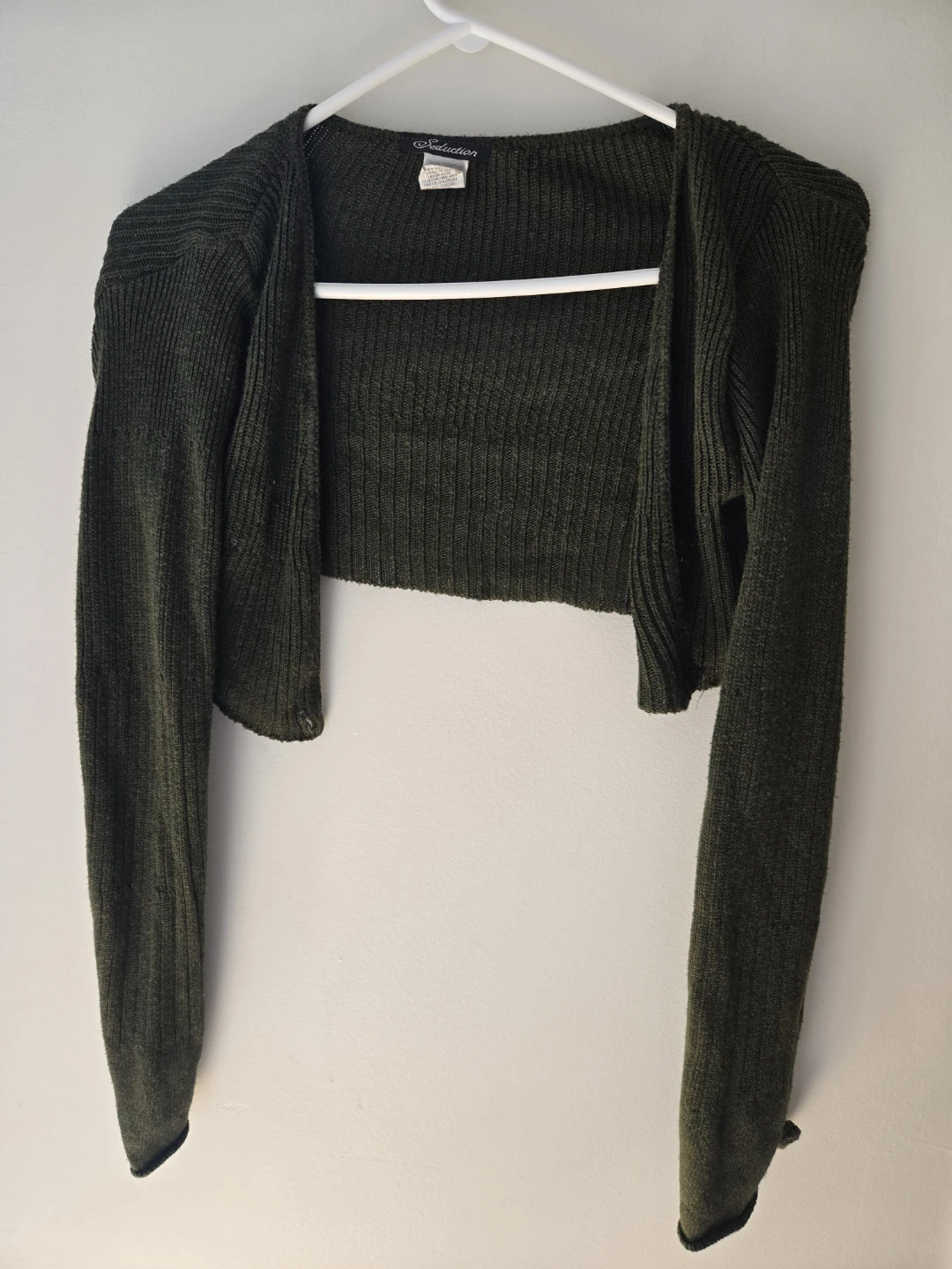 Cropped Cardigan Sweater - Small