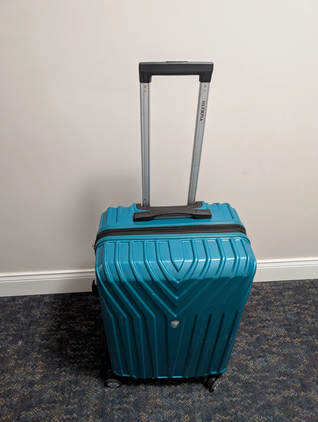 Olympia Teal Hardshell Spinner Suitcase 22"