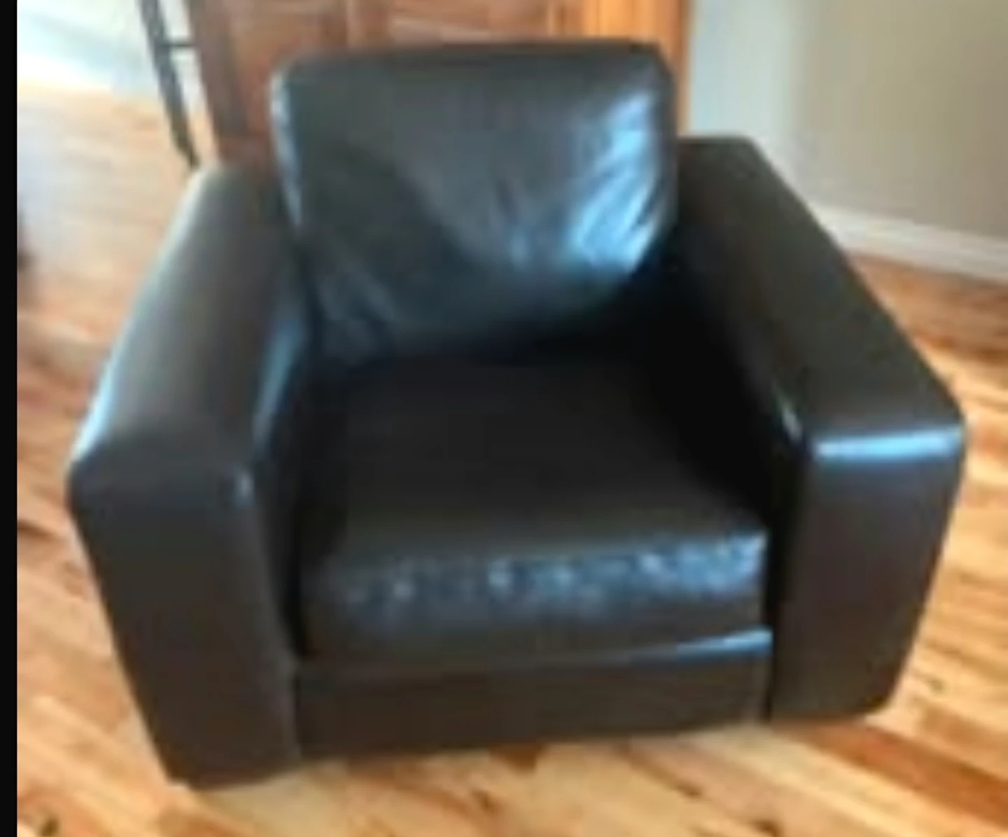 Dark Brown Leather Sofa and Armchair Set - photo 2