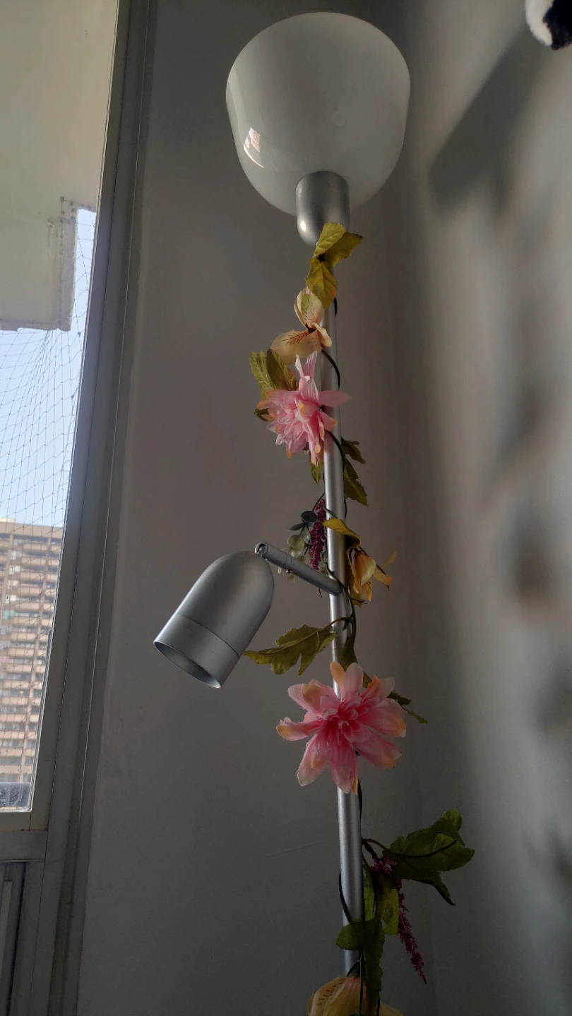 Silver Floor Lamp with reading light - photo 3