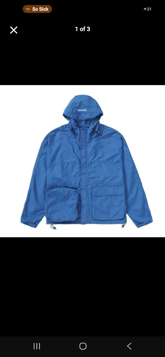 Supreme Technical Field Jacket Light Royal