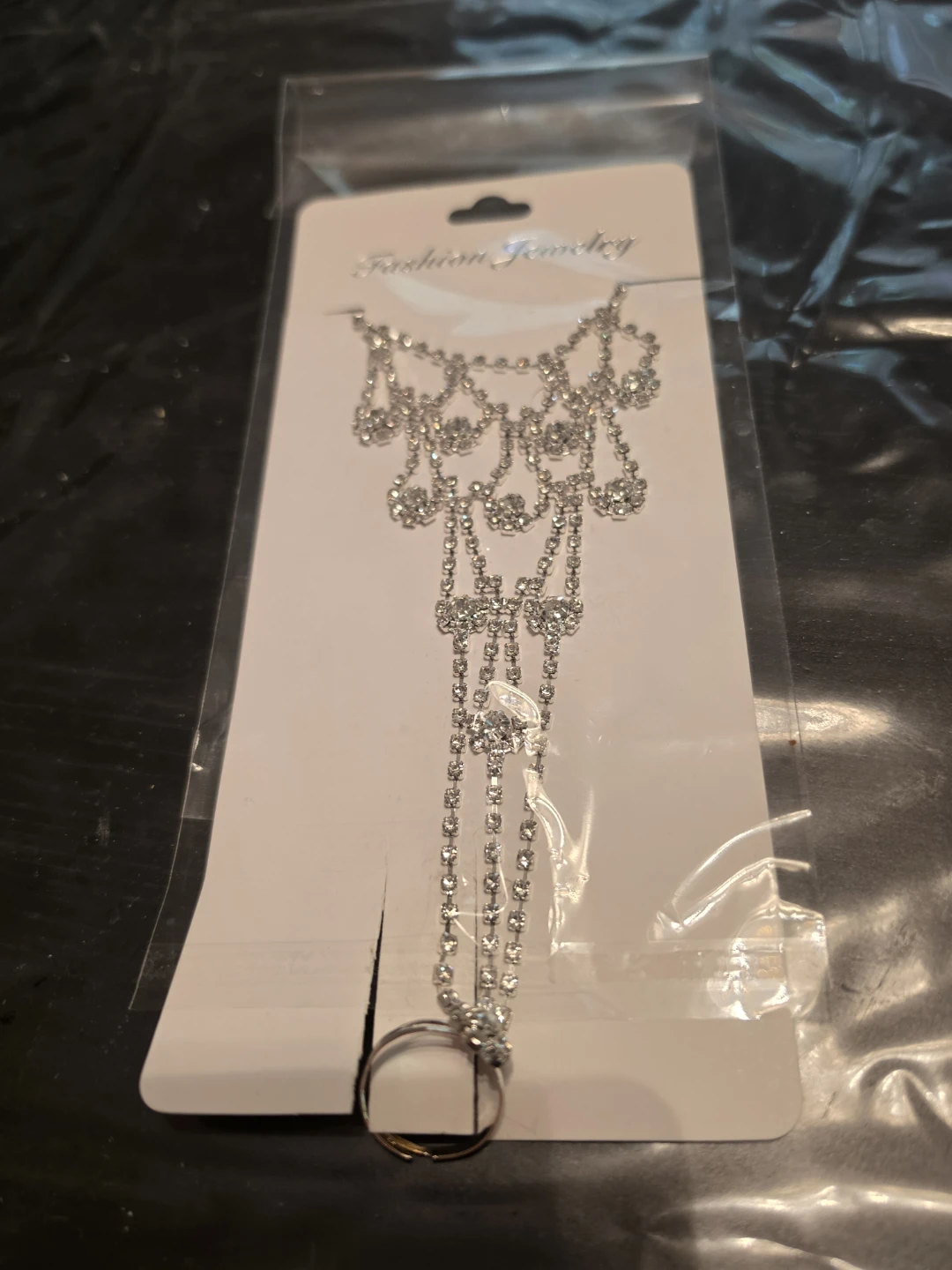 Fashion Jewelry Rhinestone Slave Bracelet Foot Chain Ring - photo 3