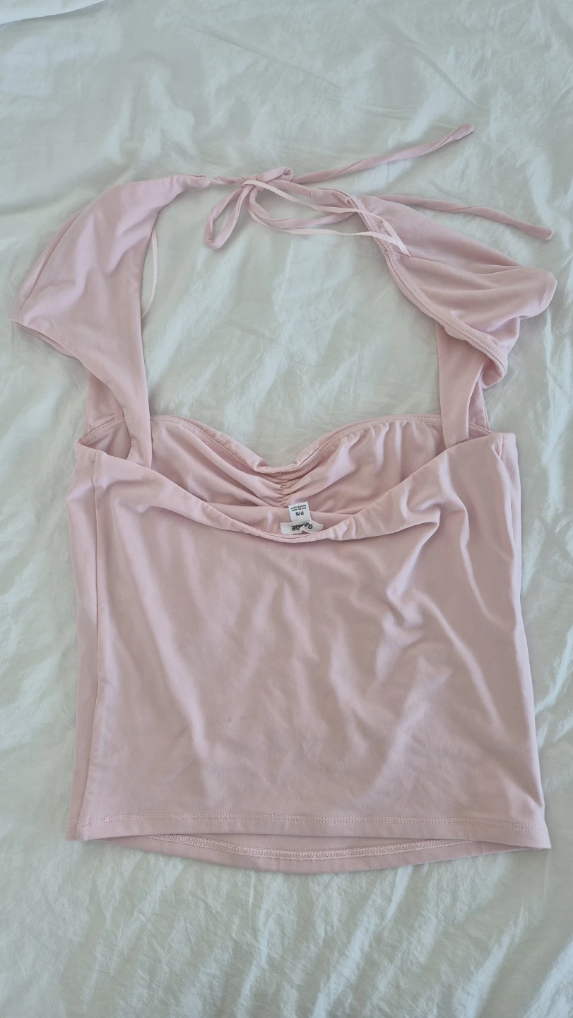 Pink Garage Halter Neck Crop Top - photo 4