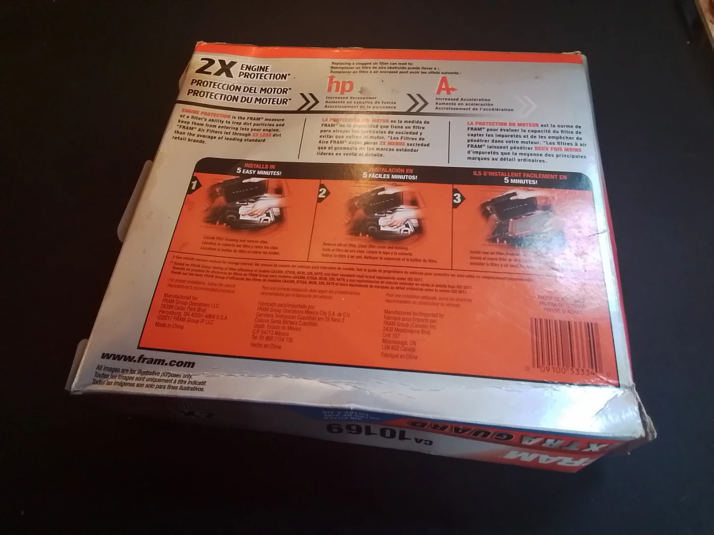 FRAM Extra Guard Air Filter CA10169 - photo 2
