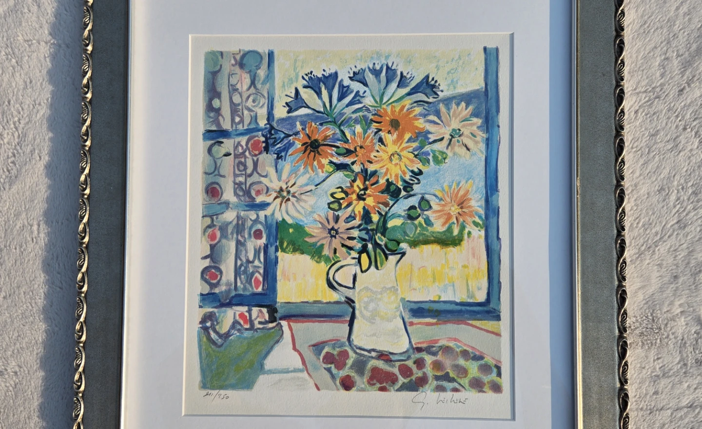 Signed Gerard Vieillevie Lithograph #211/250 - photo 2