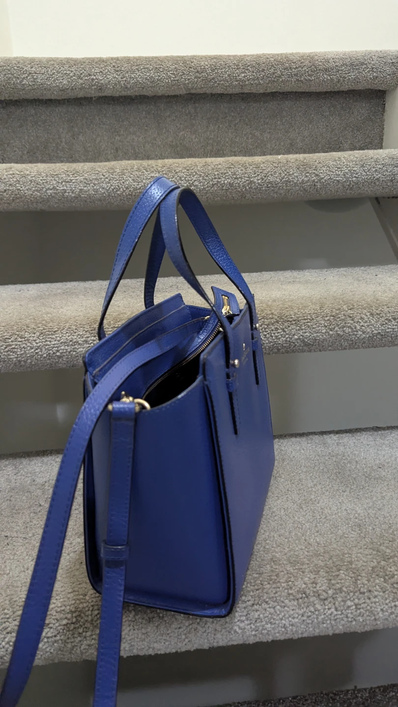 Kate Spade New York Blue Leather Tote Bag - photo 2