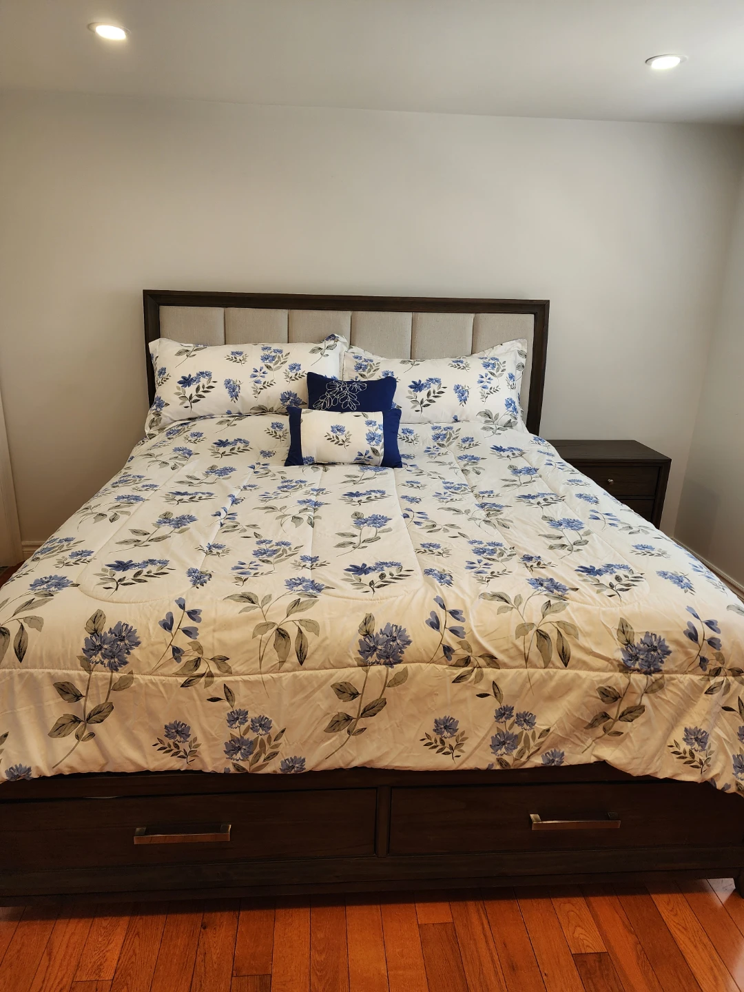 King Bedroom Set - Bed Frame with Storage, Dresser, and Chest